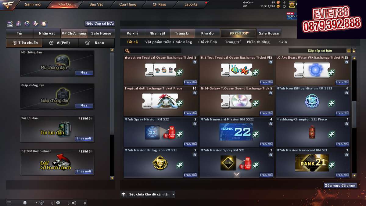 shop acc cf uy tin gia re
